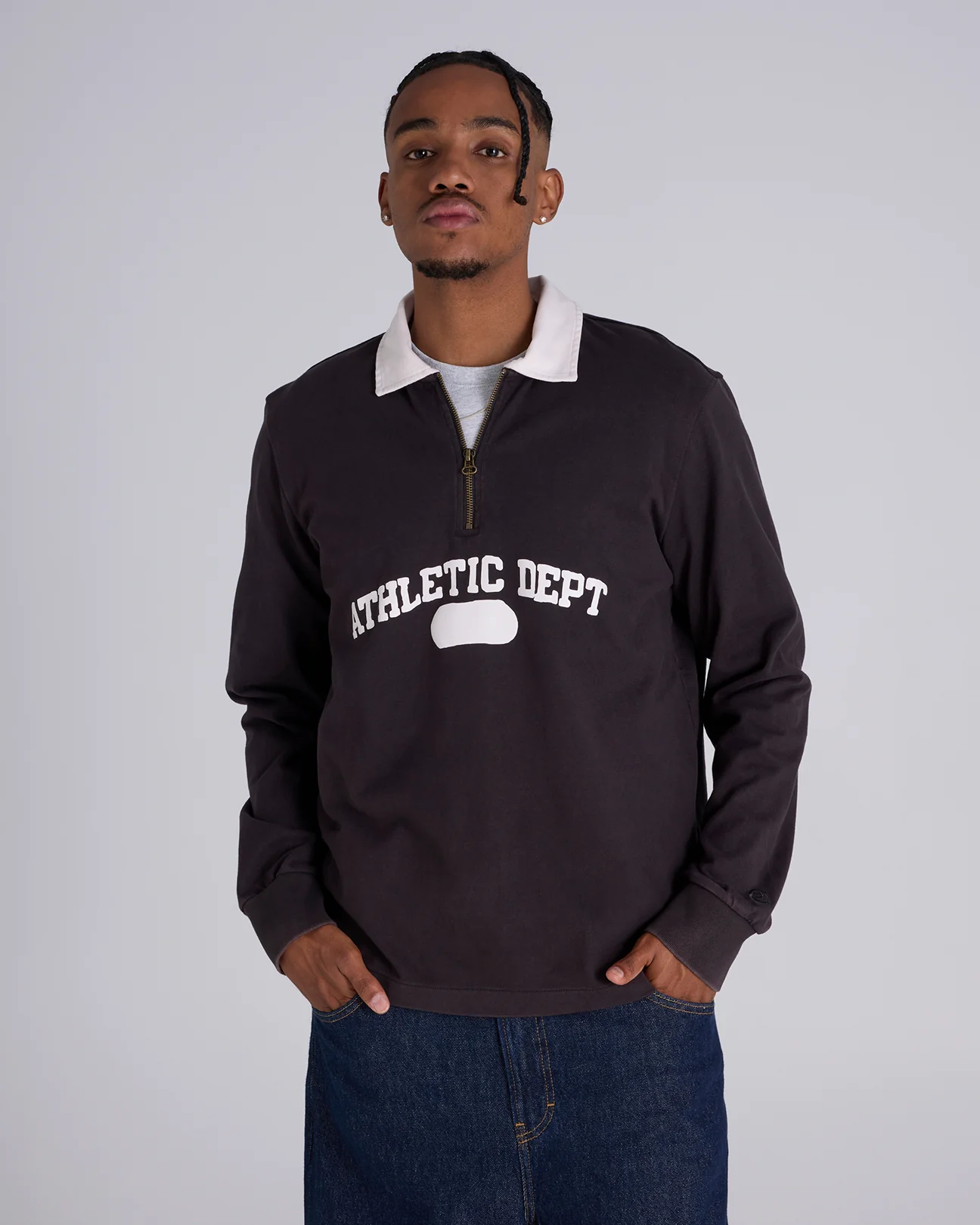 Time Capsule Half Zip Long Sleeve Polo Shirt