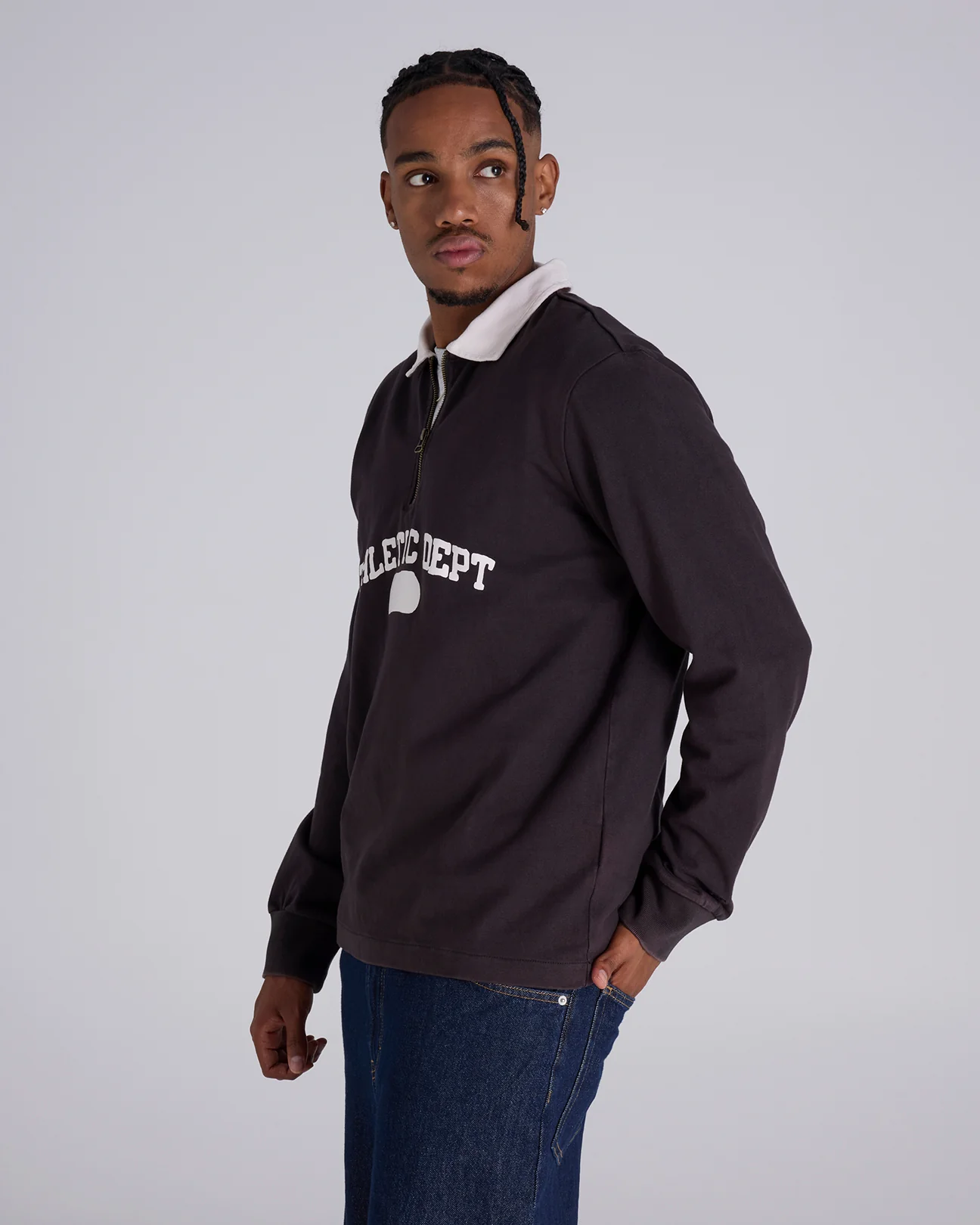 Time Capsule Half Zip Long Sleeve Polo Shirt - Image 2