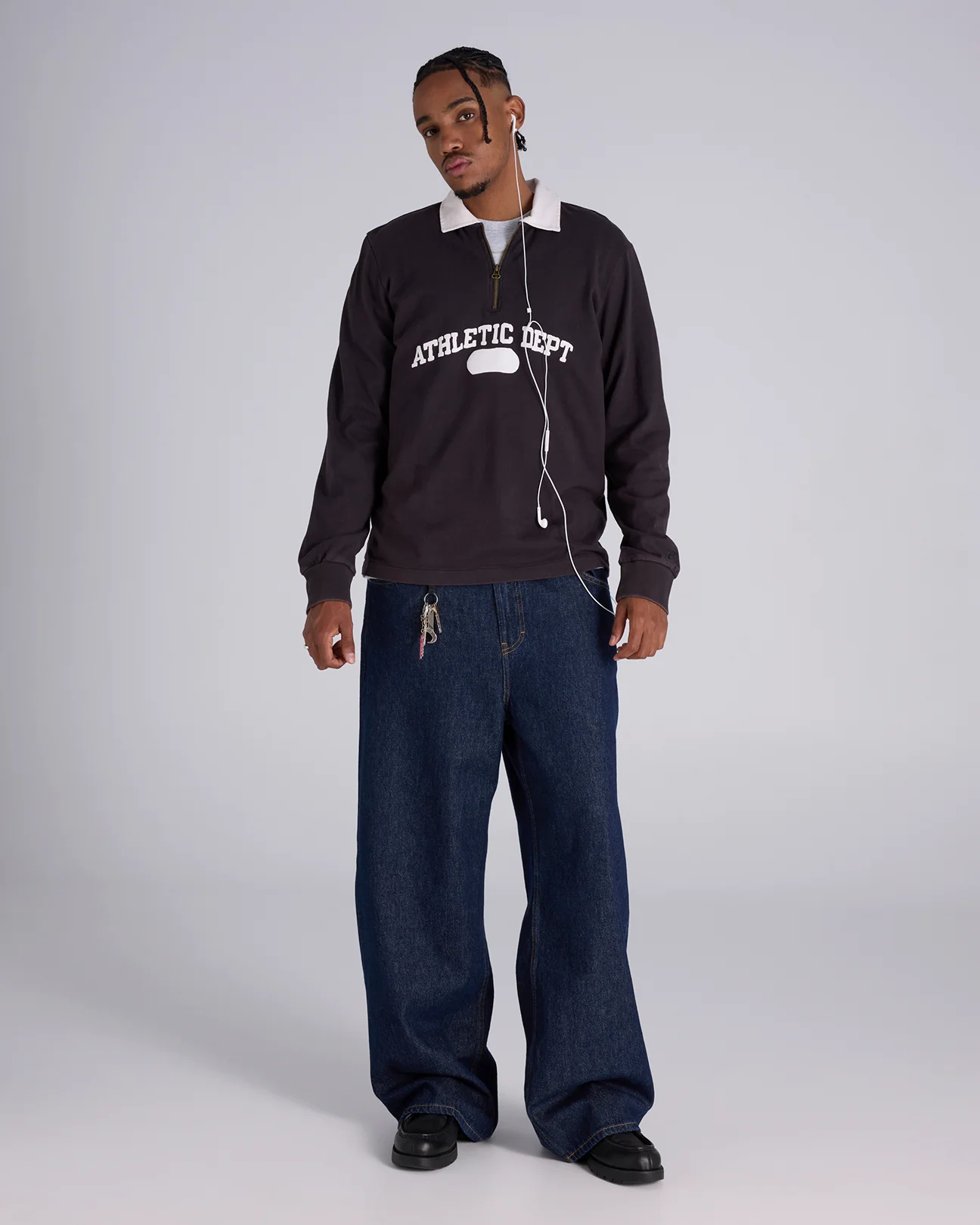 Time Capsule Half Zip Long Sleeve Polo Shirt - Image 4