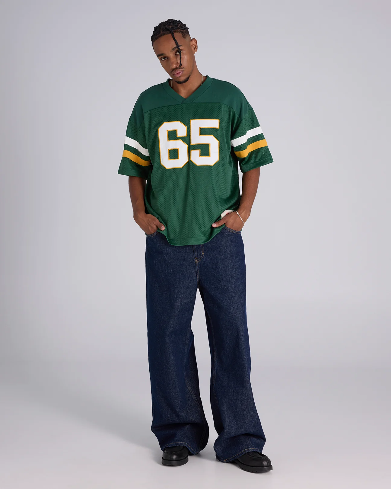 Time Capsule Mesh Football Jersey Tee - Image 4