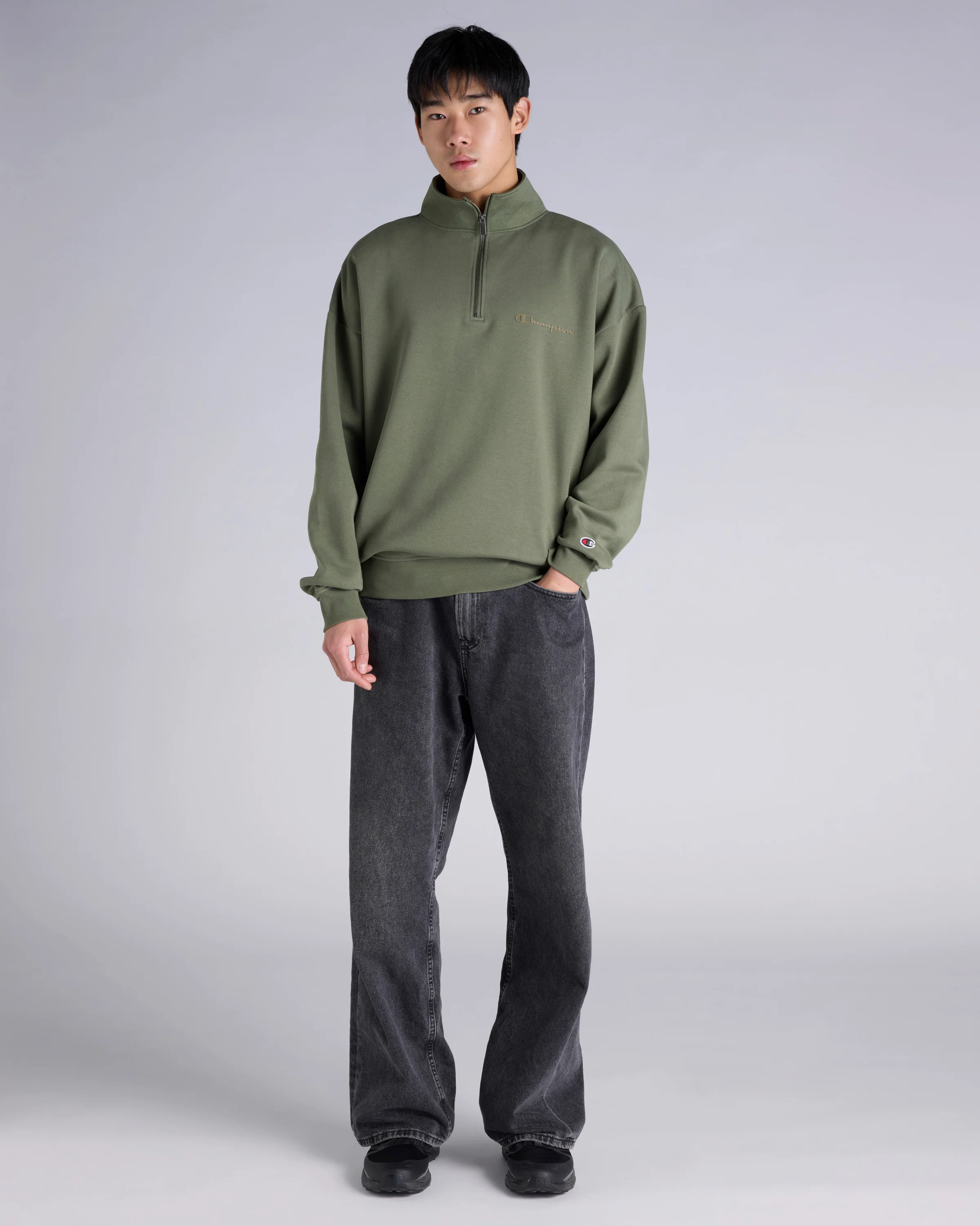 Tonal Quarter Zip Crew - Image 4