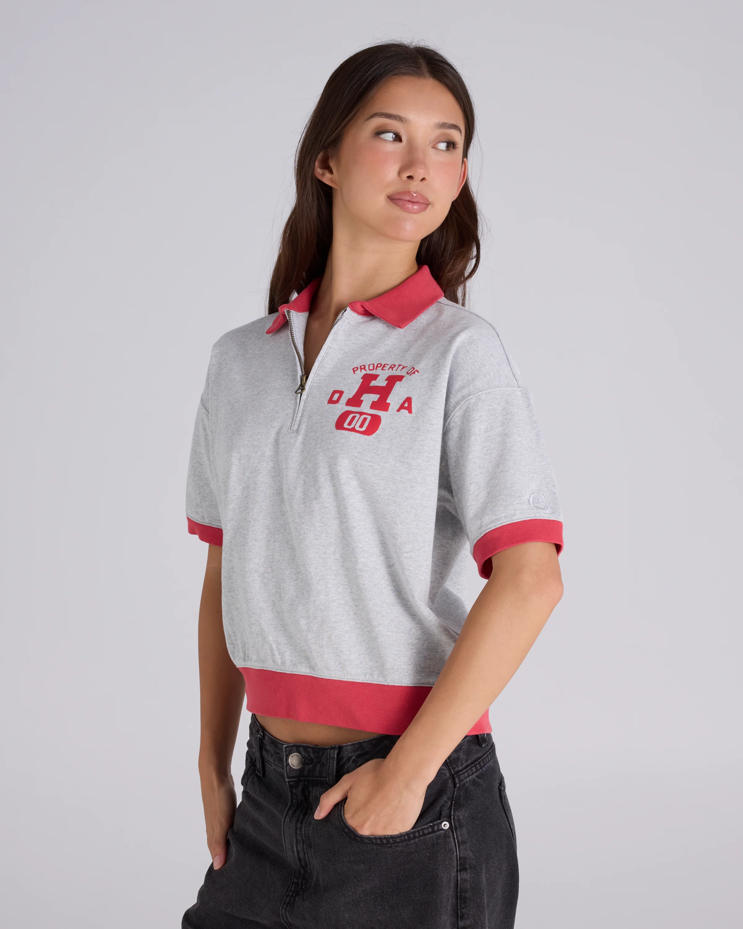 Time Capsule Half Zip Polo Tee - Image 2