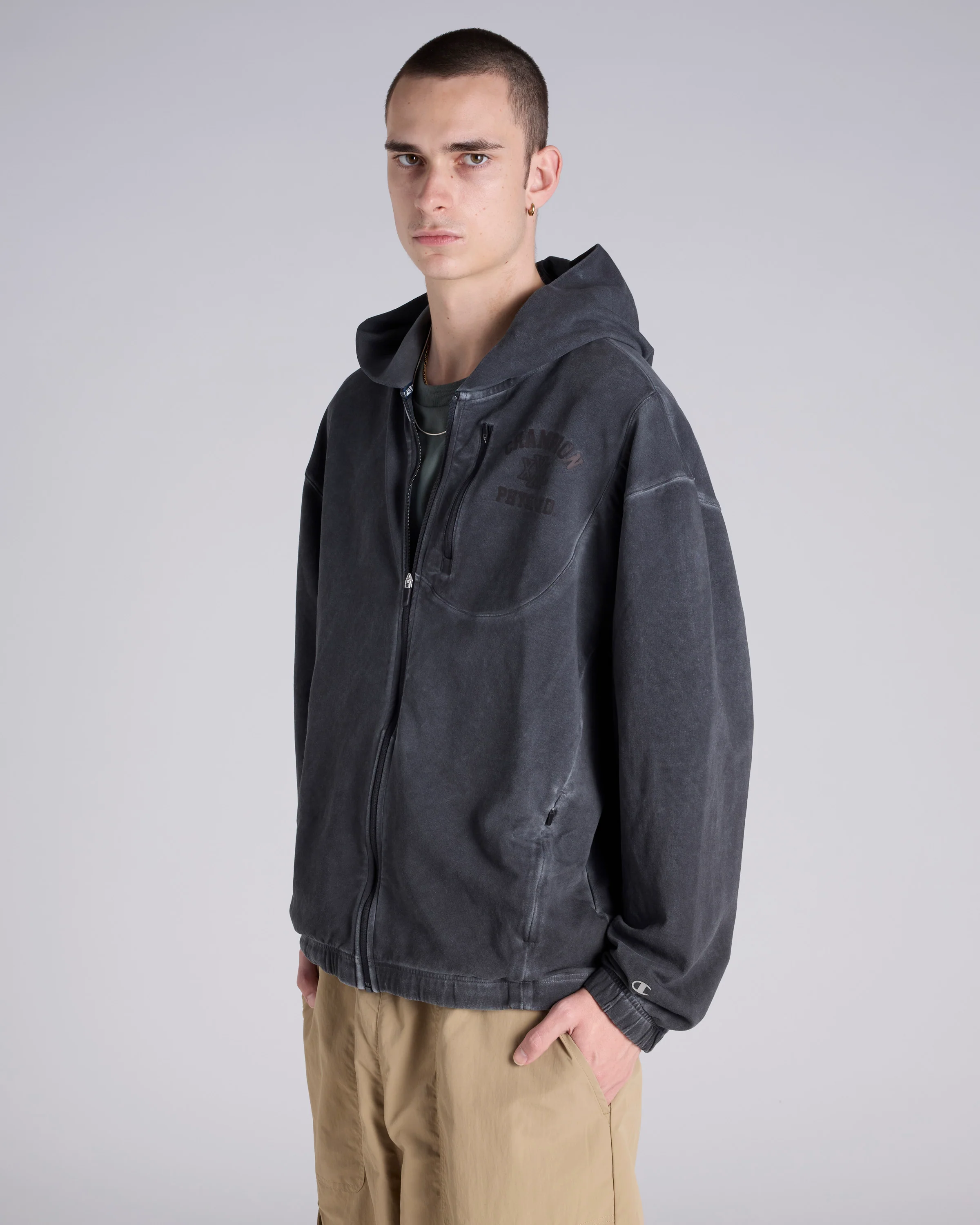 Garment Dye Full Zip Hoodie - Image 2