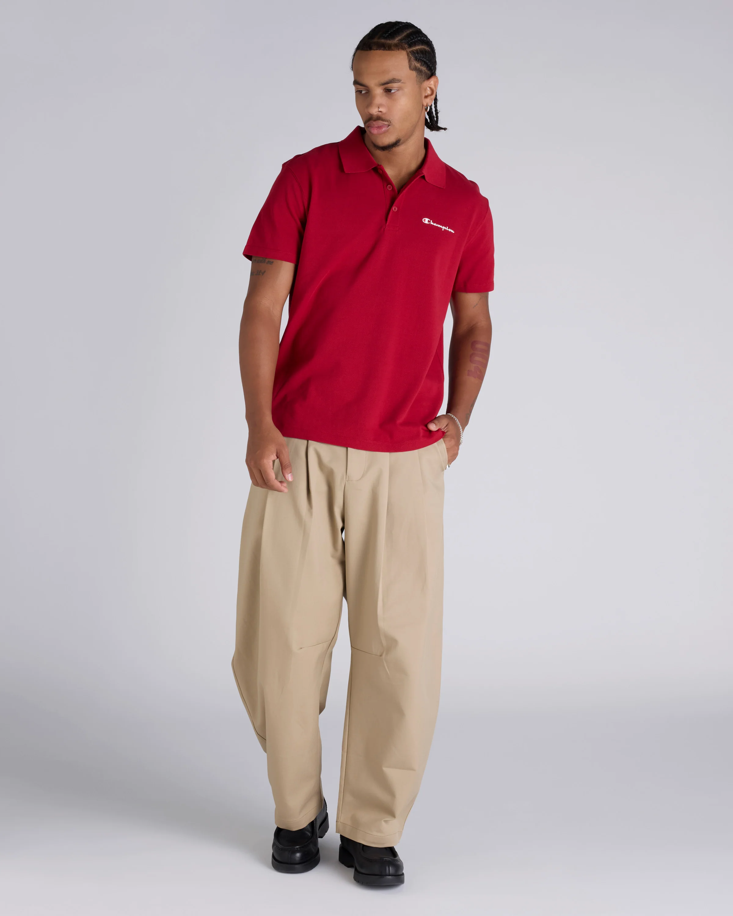 Script Pique Polo Shirt - Image 4