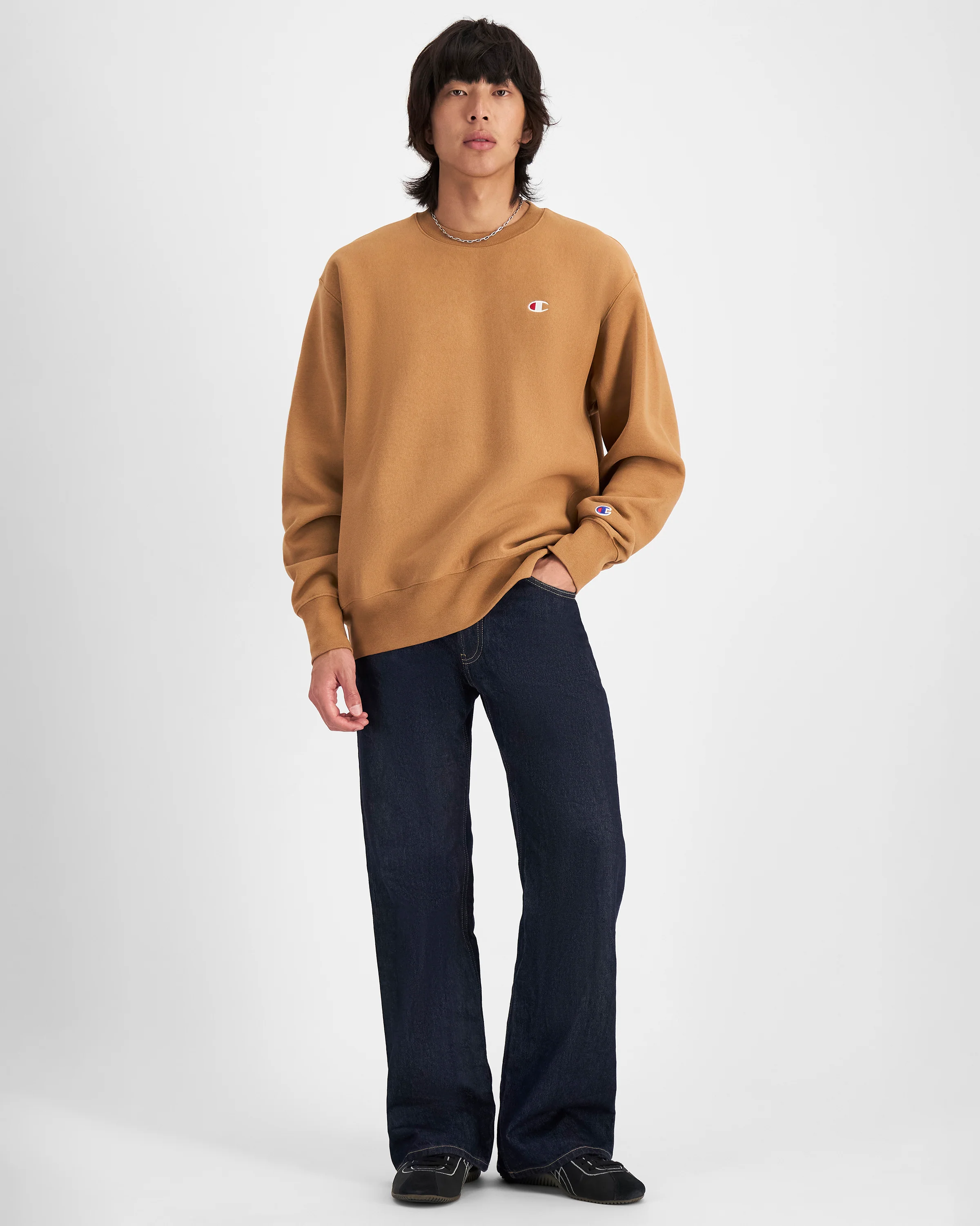 Reverse Weave C Logo Crew - Image 4