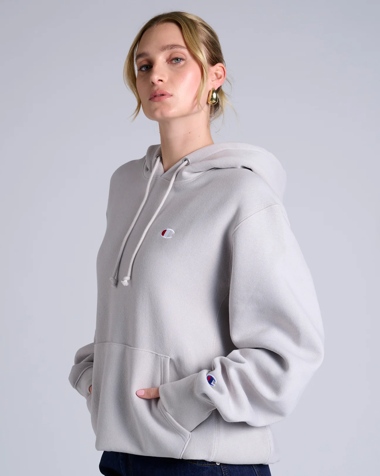 Reverse Weave C Logo Hoodie - Image 7