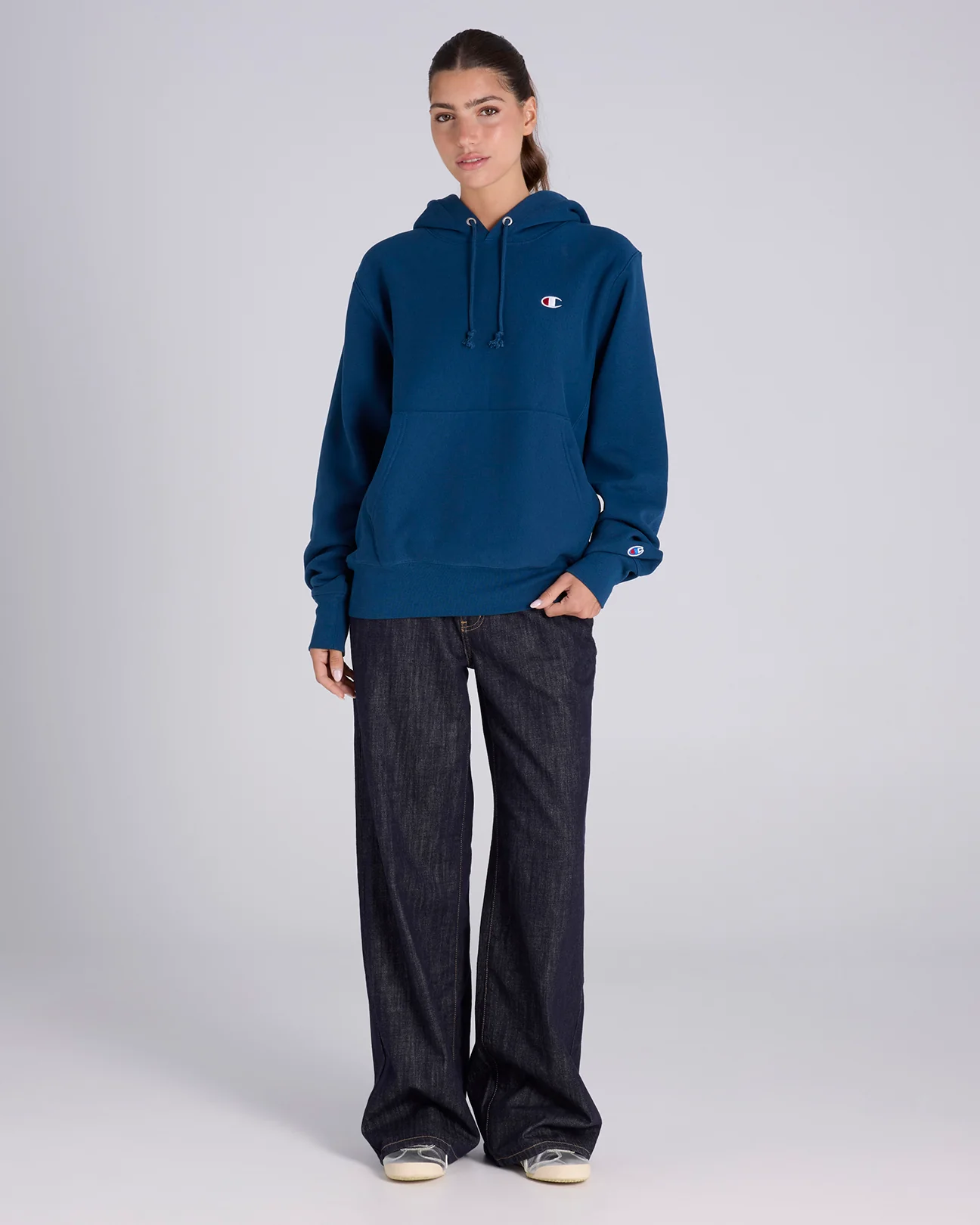 Reverse Weave C Logo Hoodie - Image 8