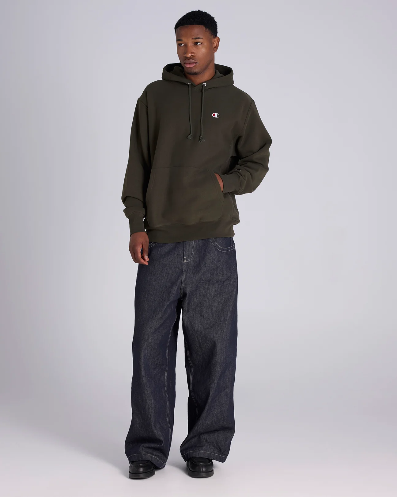 Reverse Weave C Logo Hoodie - Image 4
