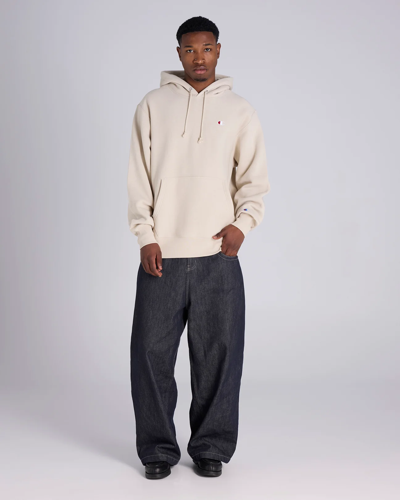 Reverse Weave C Logo Hoodie - Image 4