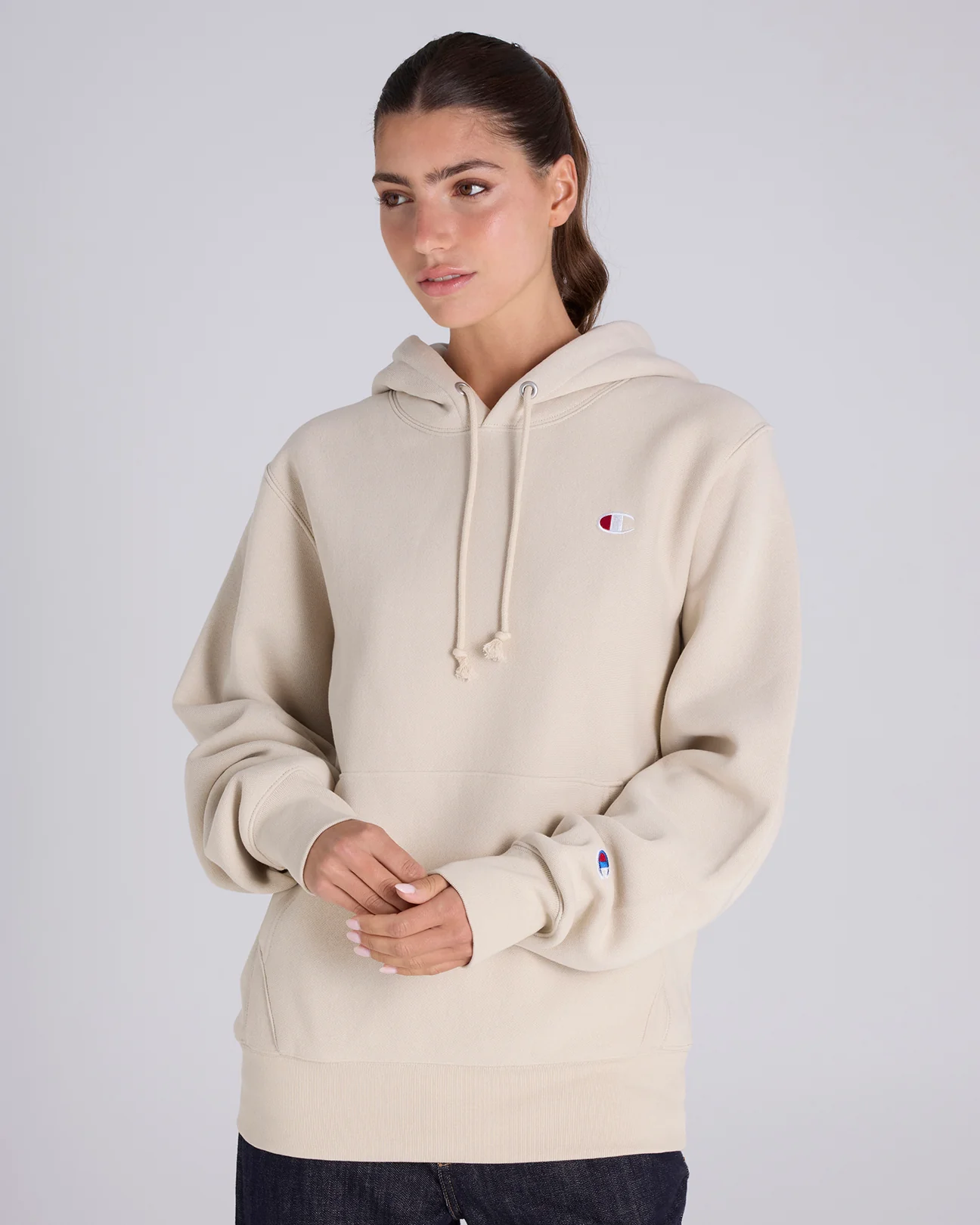 Reverse Weave C Logo Hoodie - Image 5