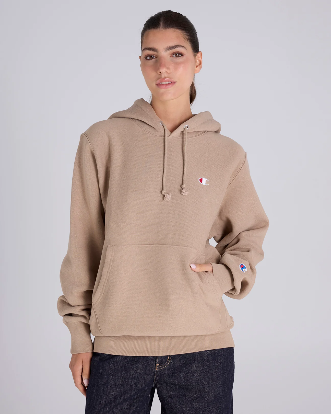 Reverse Weave C Logo Hoodie - Image 5