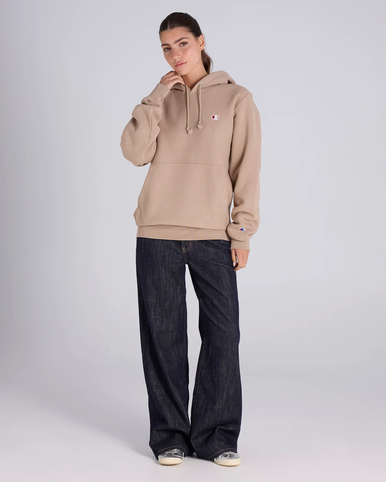 Reverse Weave C Logo Hoodie - Image 8