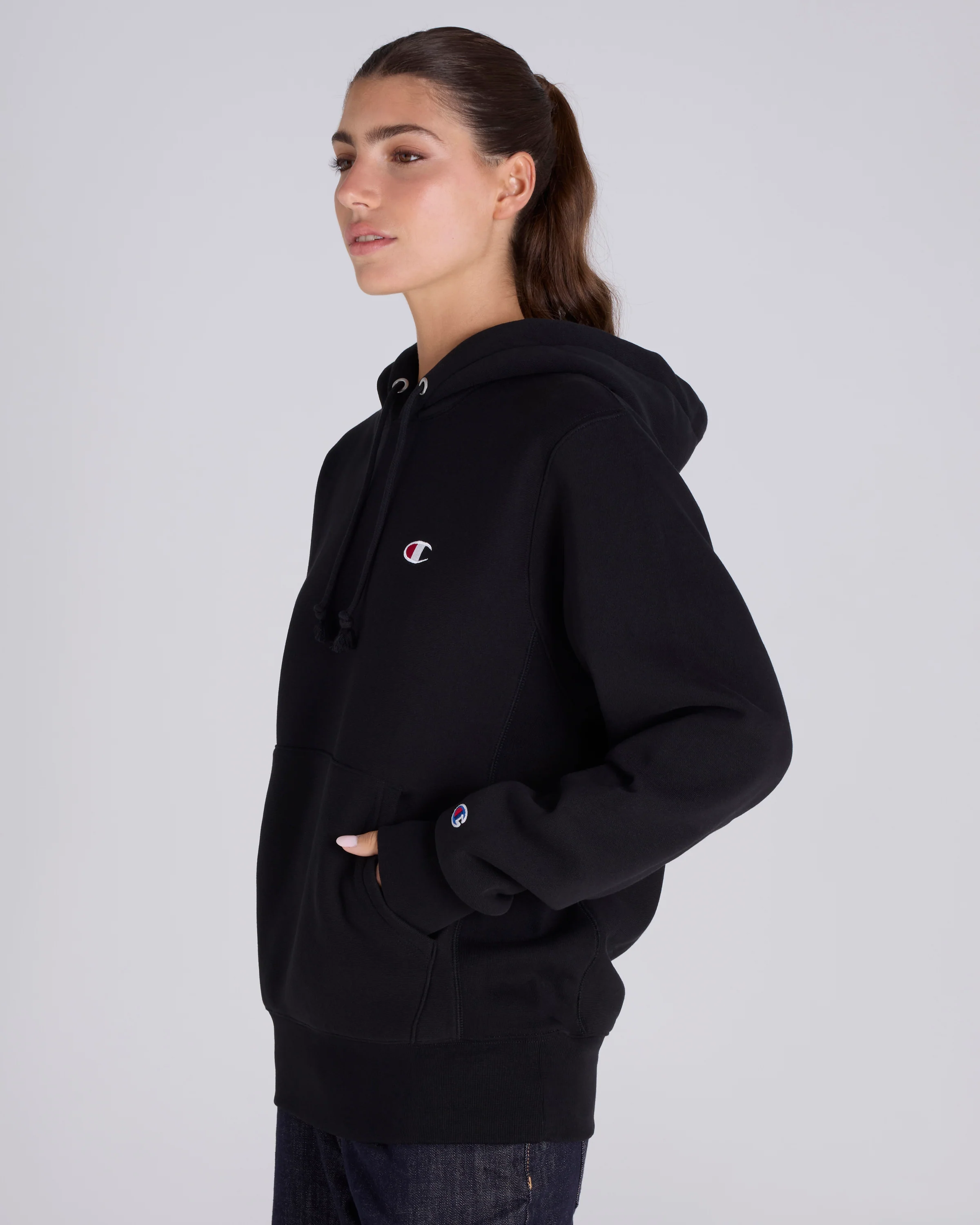 Reverse Weave C Logo Hoodie - Image 7
