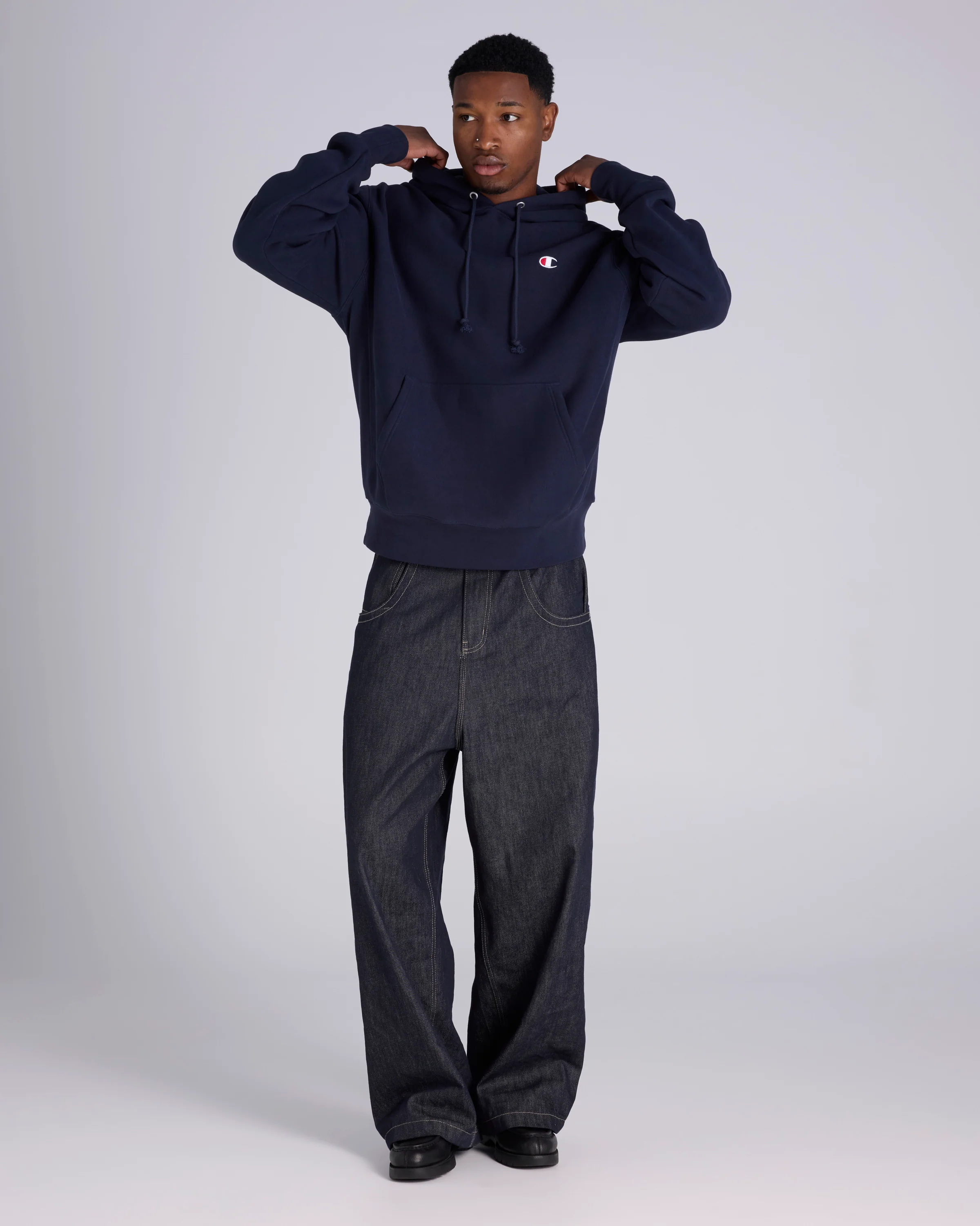 Reverse Weave C Logo Hoodie - Image 4