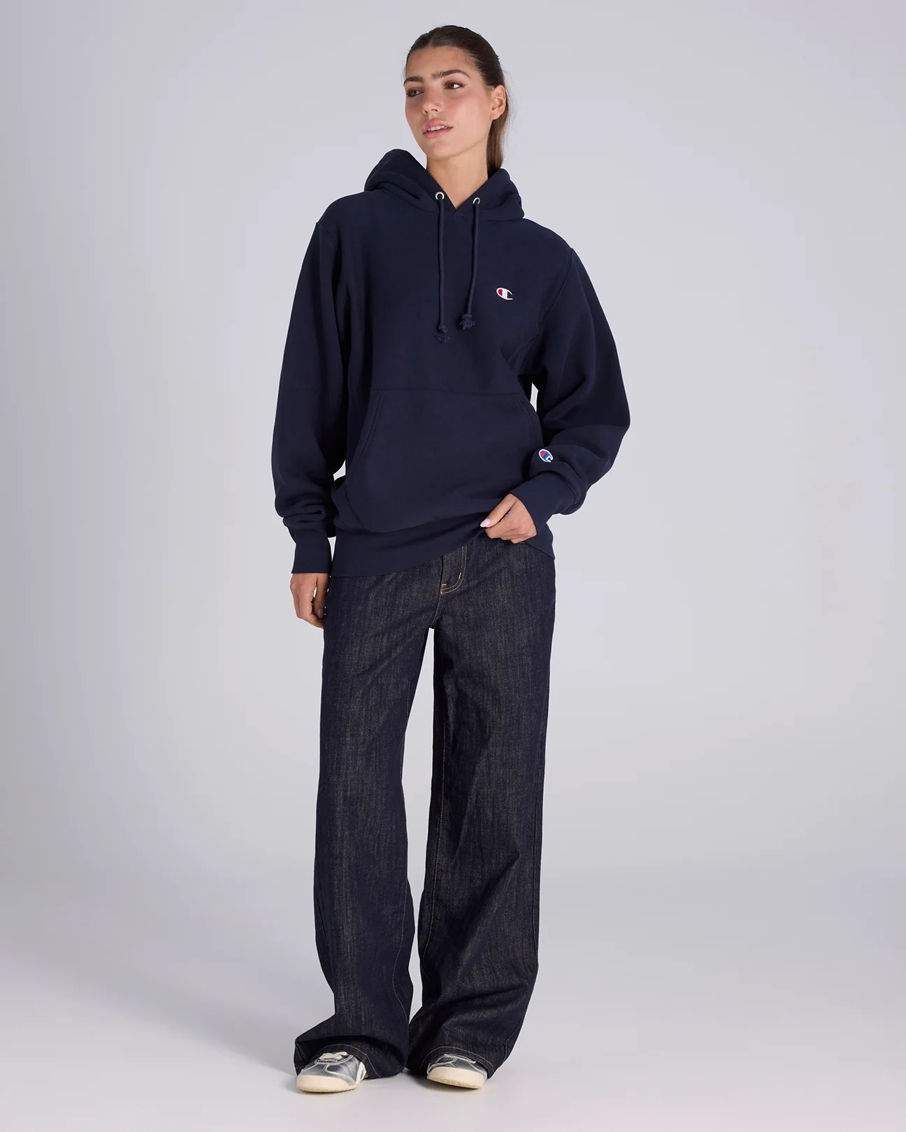 Reverse Weave C Logo Hoodie - Image 8