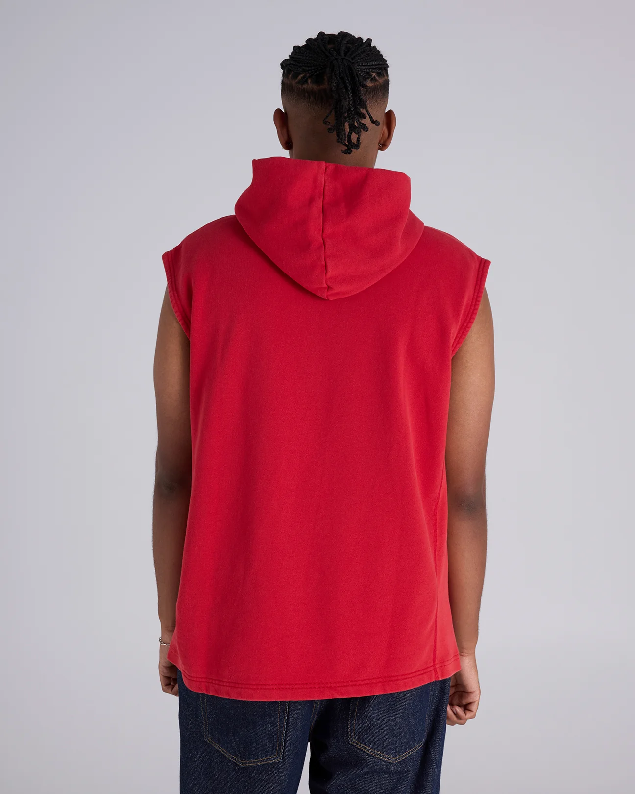 Ring Side Sleeveless Hoodie - Image 3