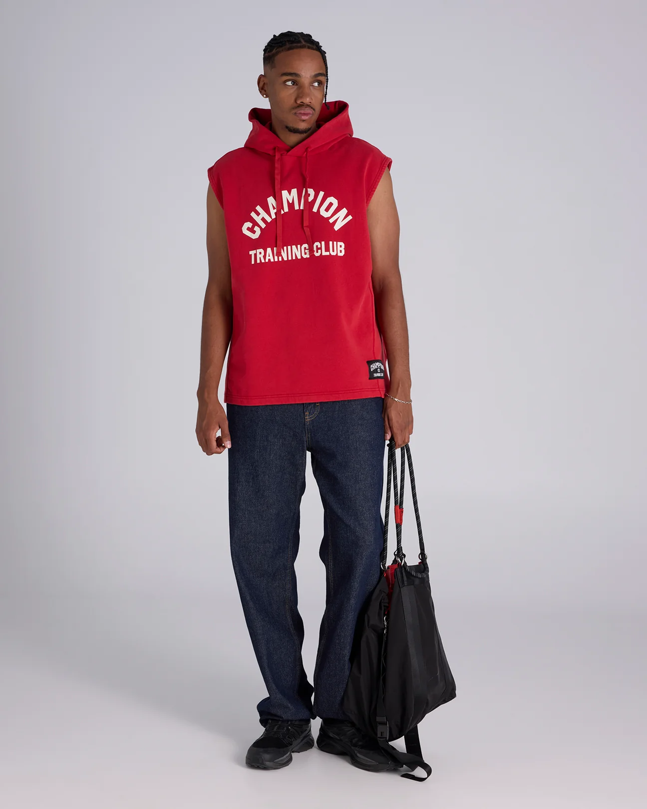 Ring Side Sleeveless Hoodie - Image 4