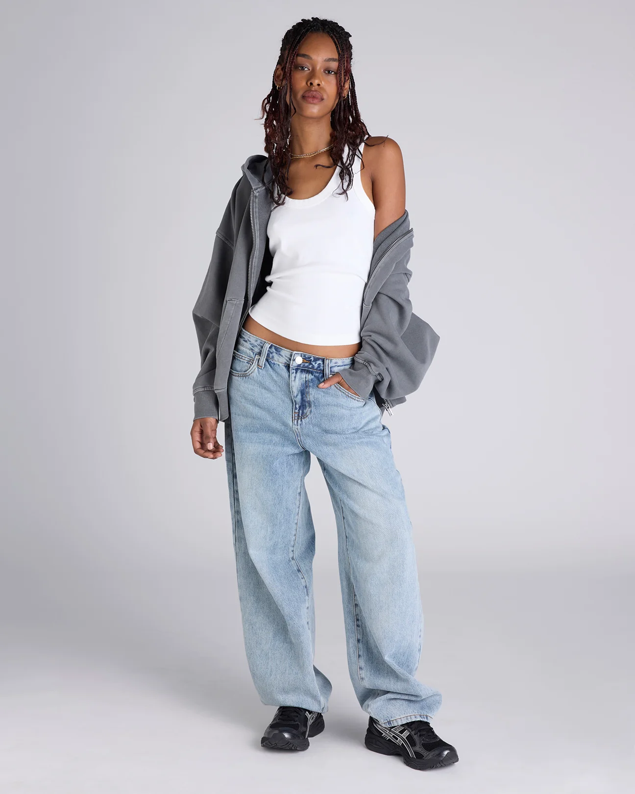 Vintage Wash Zip Through Hoodie - Image 4