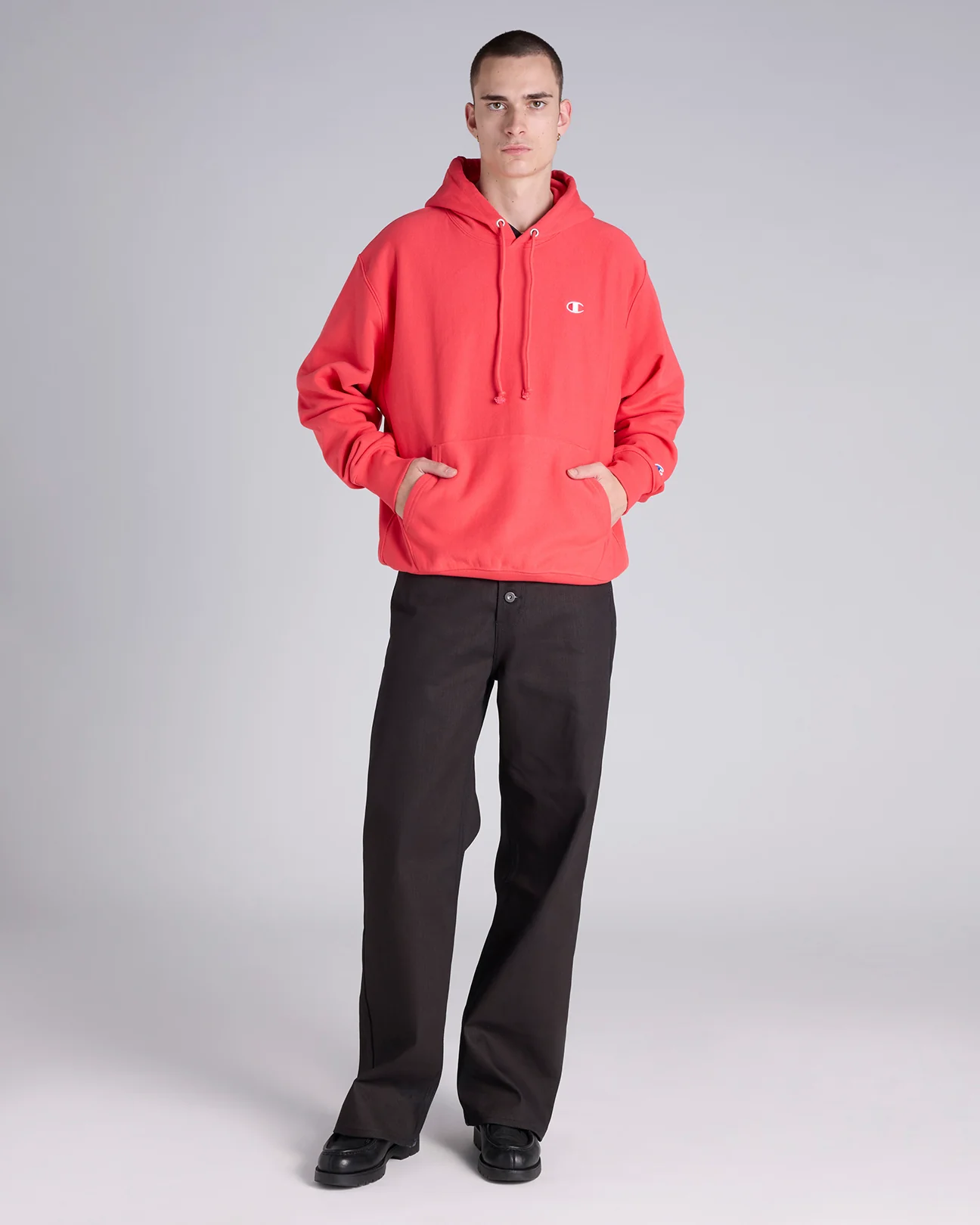 Reverse Weave C Logo Terry Hoodie - Image 4
