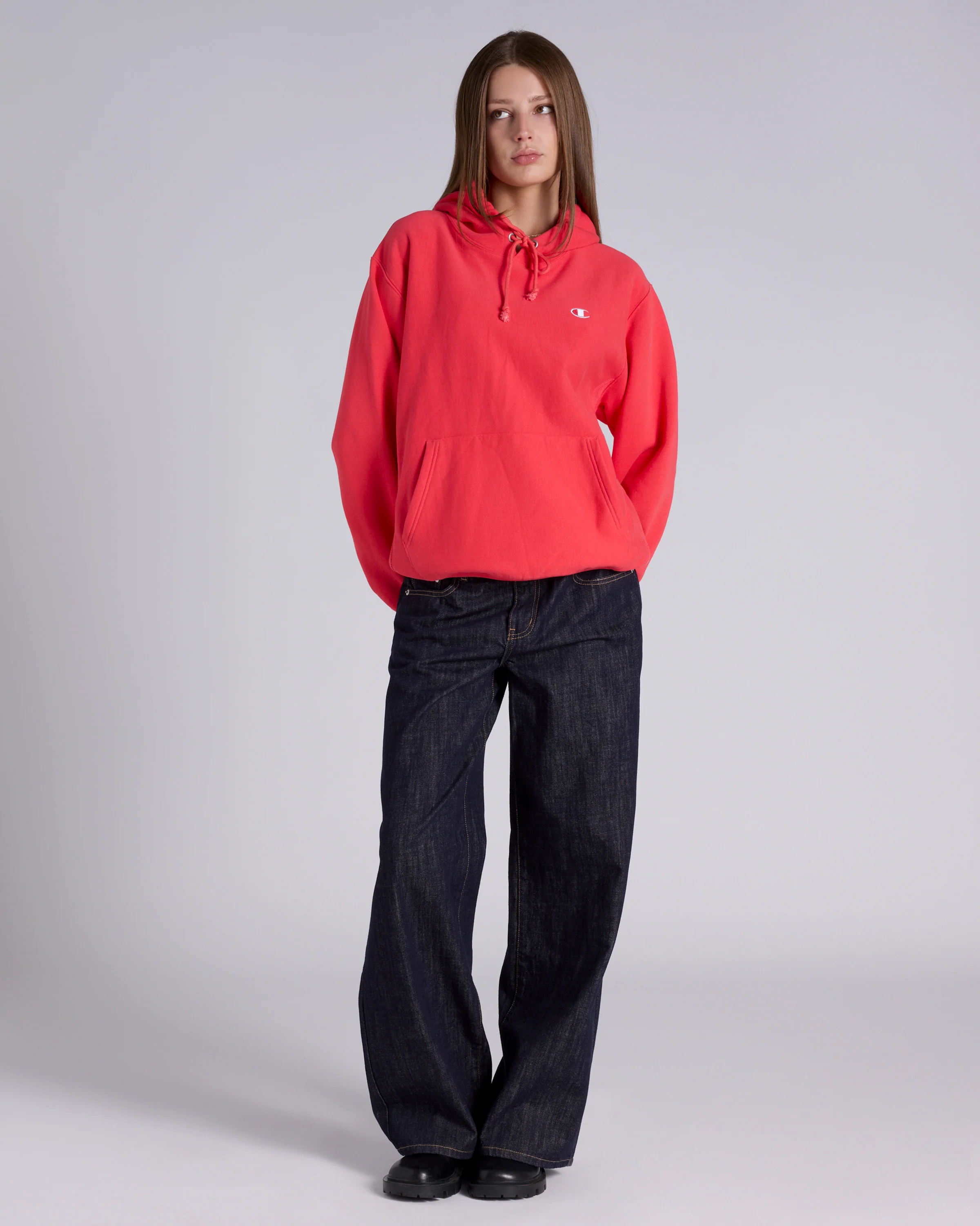 Reverse Weave C Logo Terry Hoodie - Image 8
