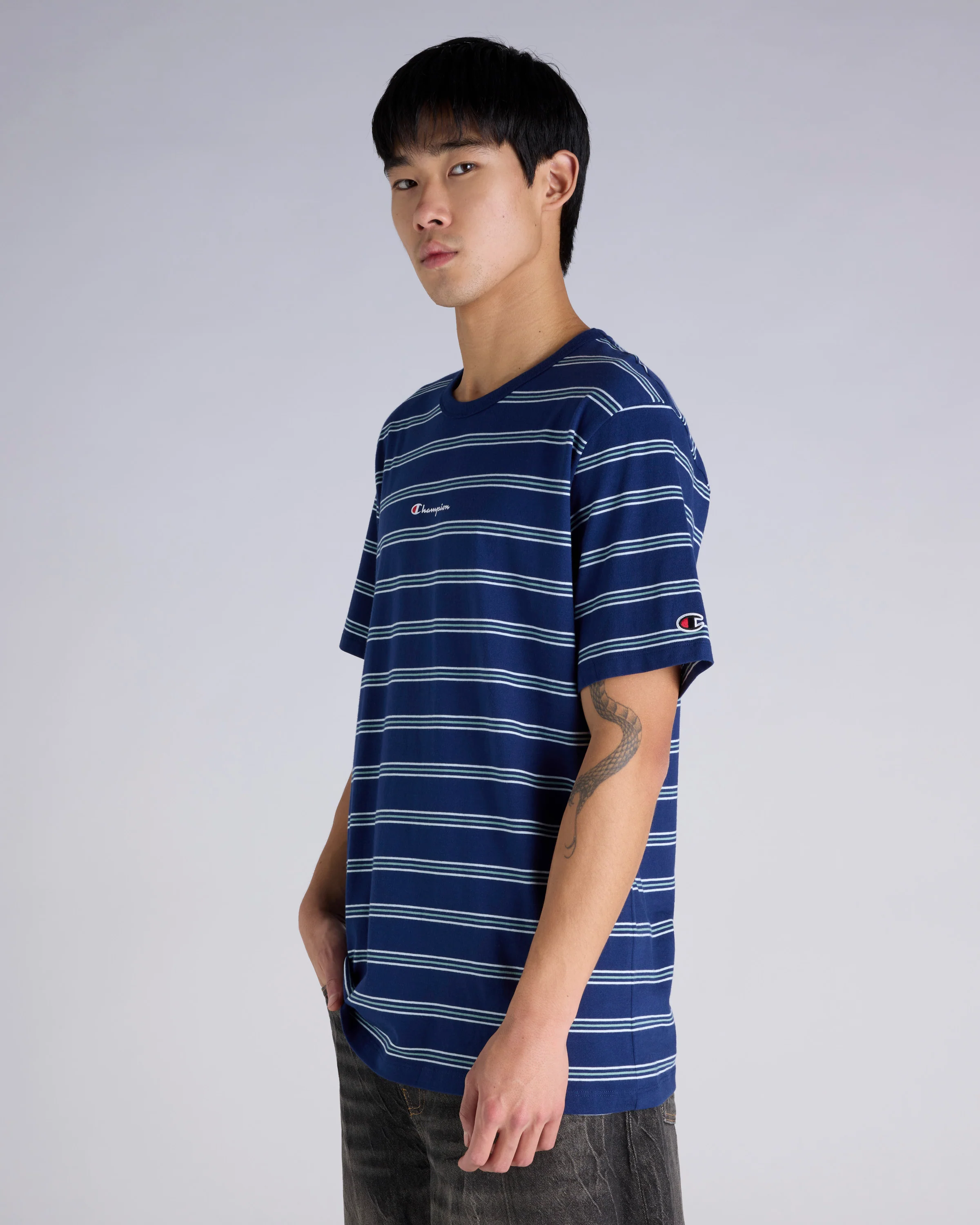 Script Stripe Tee - Image 2